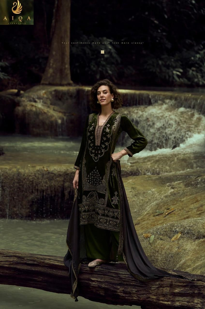 The Lady Of The Lake Aiqa Velvet Suits Wholesale Price