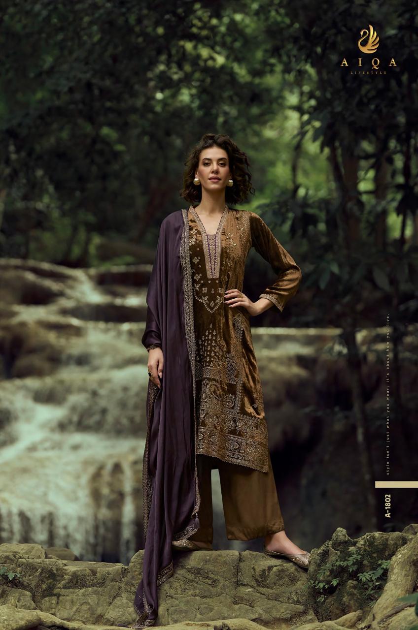 The Lady Of The Lake Aiqa Velvet Suits Wholesale Price