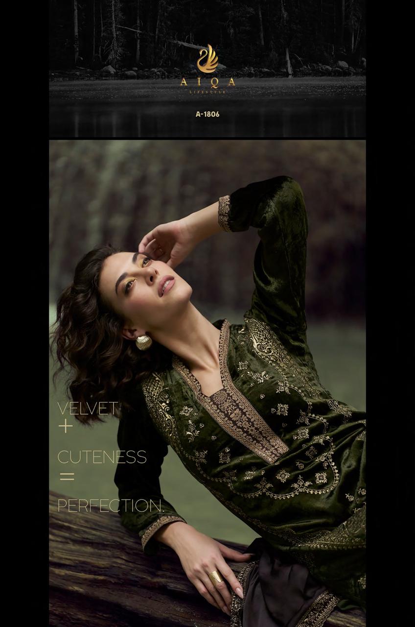 The Lady Of The Lake Aiqa Velvet Suits Wholesale Price