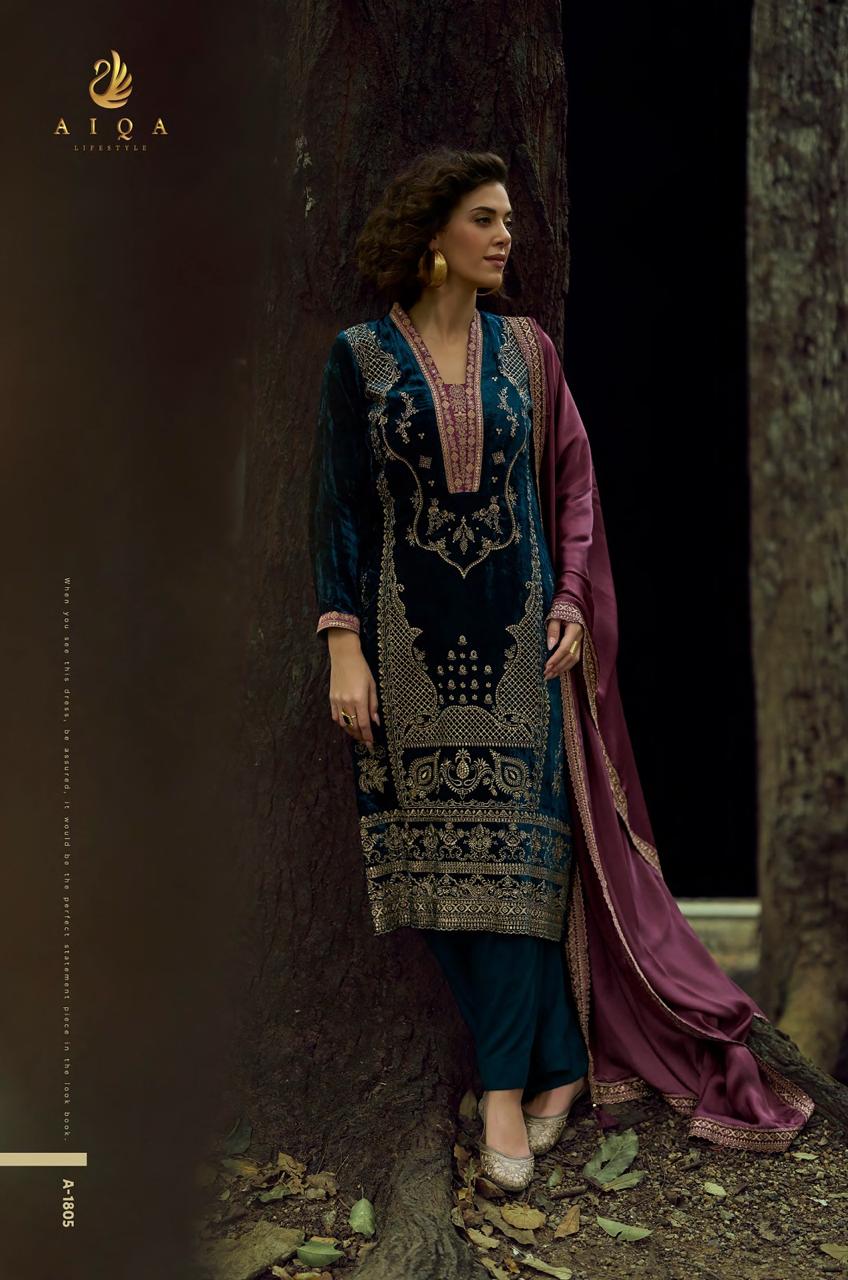 The Lady Of The Lake Aiqa Velvet Suits Wholesale Price