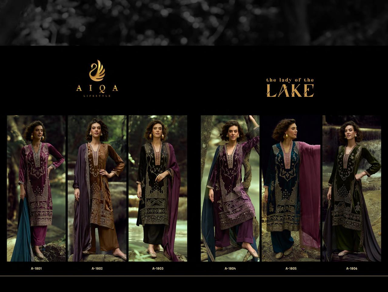 The Lady Of The Lake Aiqa Velvet Suits Wholesale Price