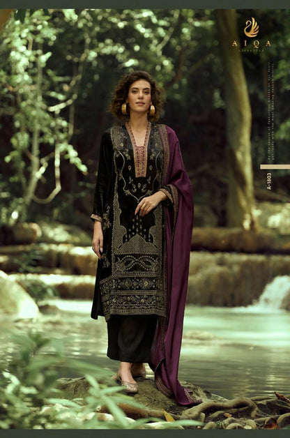 The Lady Of The Lake Aiqa Velvet Suits Wholesale Price