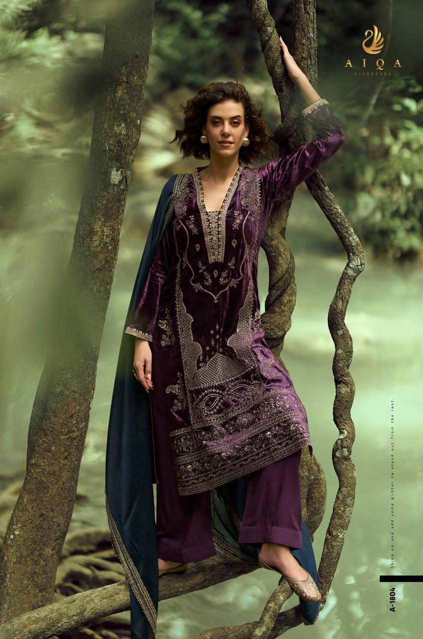 The Lady Of The Lake Aiqa Velvet Suits Wholesale Price