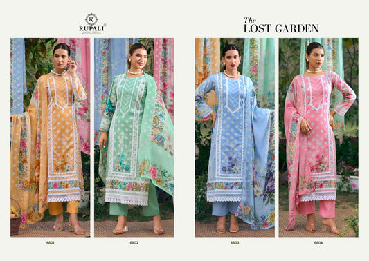 The Lost Garden Rupali Cambric Lawn Pant Style Suits Wholesaler Gujarat