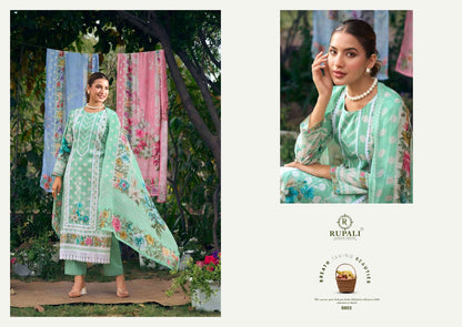 The Lost Garden Rupali Cambric Lawn Pant Style Suits Wholesaler Gujarat