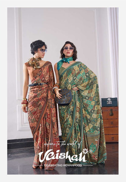 The Luxe Vaishali Fashions Crape Sarees Wholesale Price