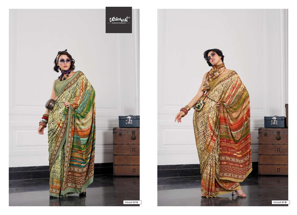 The Luxe Vaishali Fashions Crape Sarees Wholesale Price