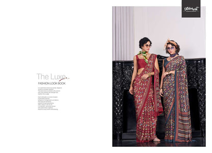 The Luxe Vaishali Fashions Crape Sarees Wholesale Price