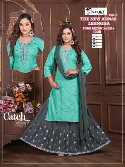 The New Annas Krst Rayon 14Kg Readymade Skirt Style Suits Manufacturer Ahmedabad