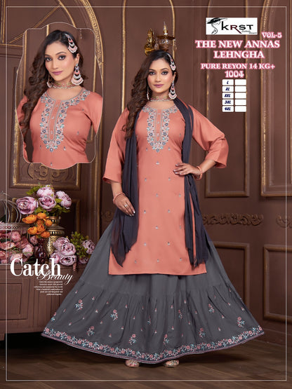 The New Annas Krst Rayon 14Kg Readymade Skirt Style Suits Manufacturer Ahmedabad