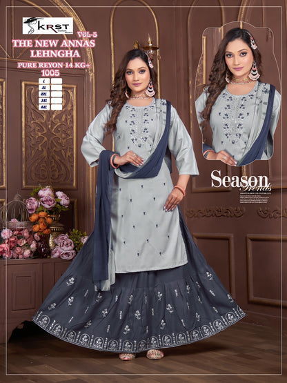 The New Annas Krst Rayon 14Kg Readymade Skirt Style Suits Manufacturer Ahmedabad