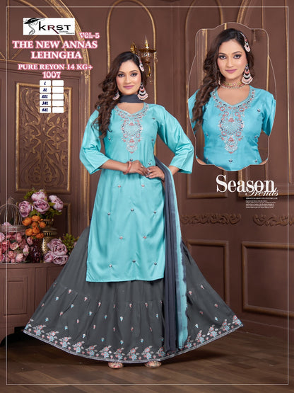 The New Annas Krst Rayon 14Kg Readymade Skirt Style Suits Manufacturer Ahmedabad