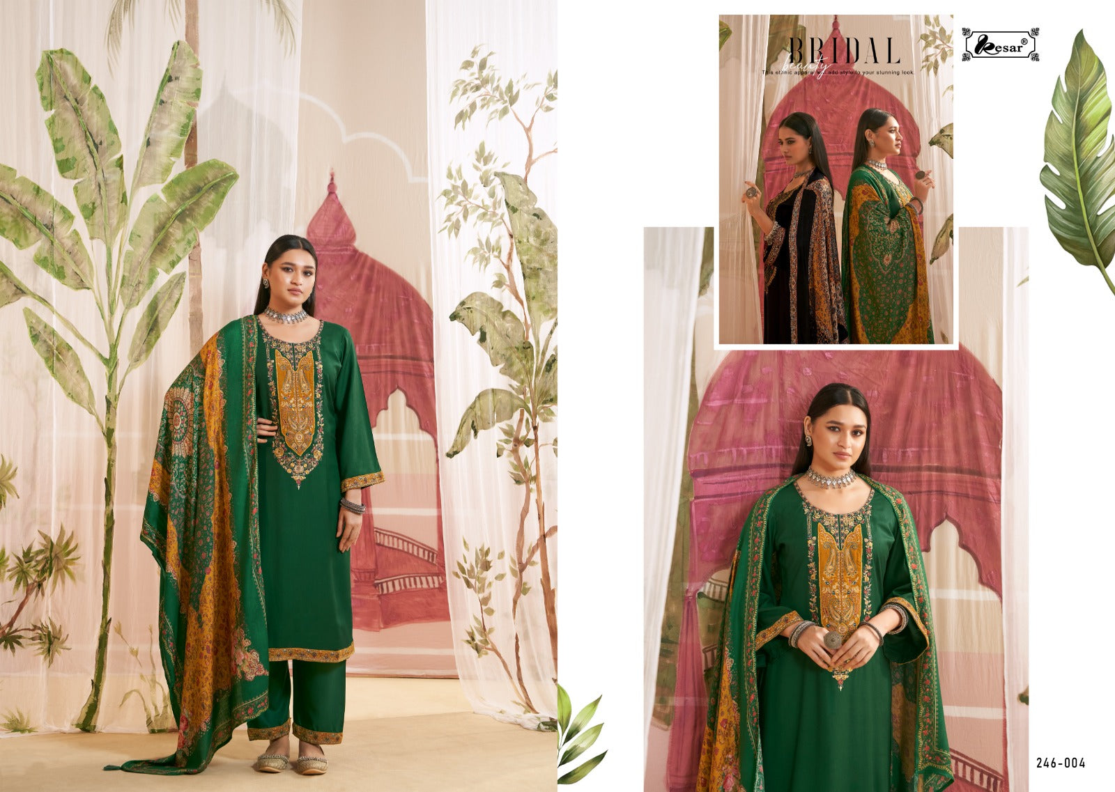 The Portrait Choice Vol 2 Kesar Viscose Pashmina Suits Wholesale Price