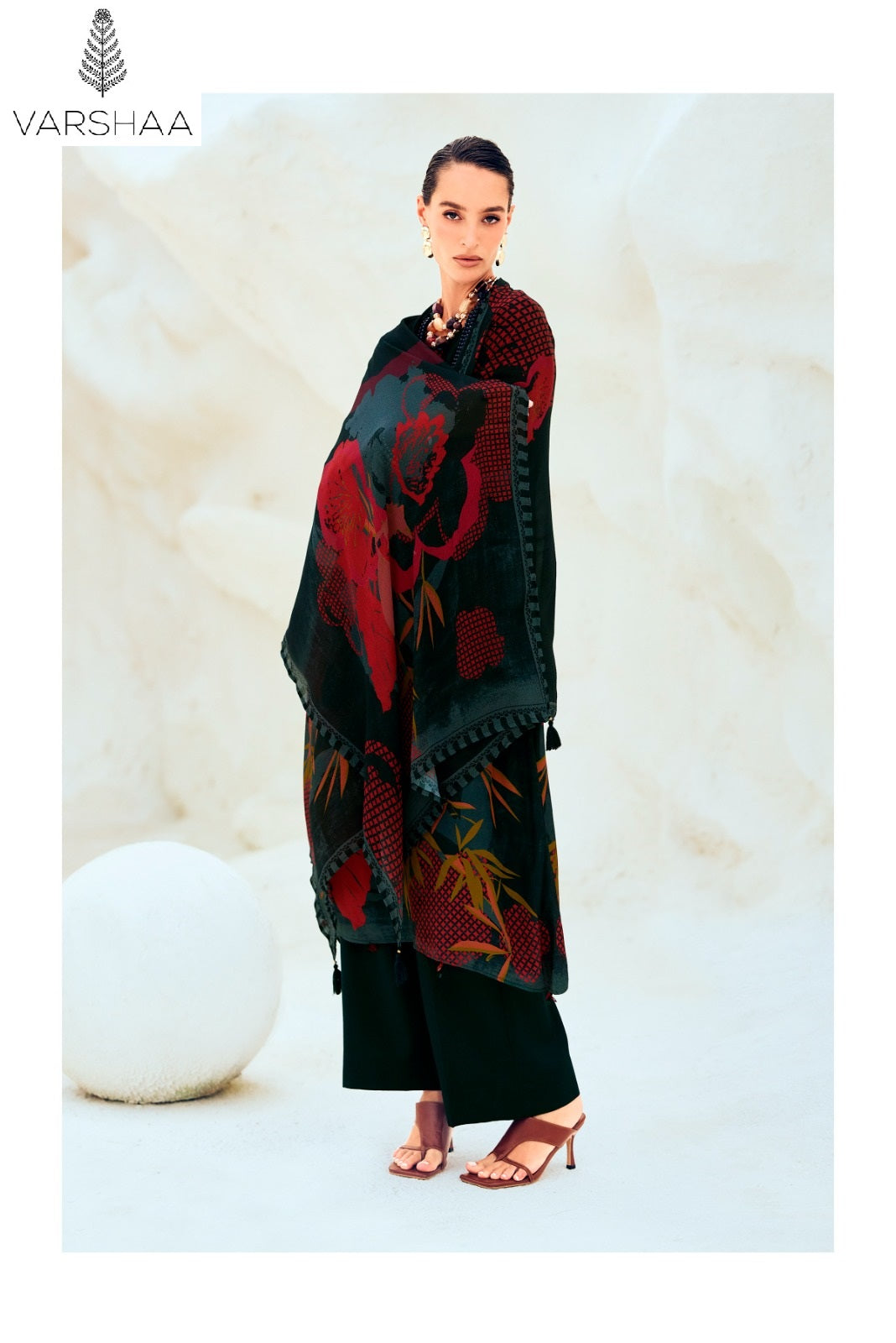 The Print Discostar Varshaa Crape Silk Pant Style Suits Wholesale Price