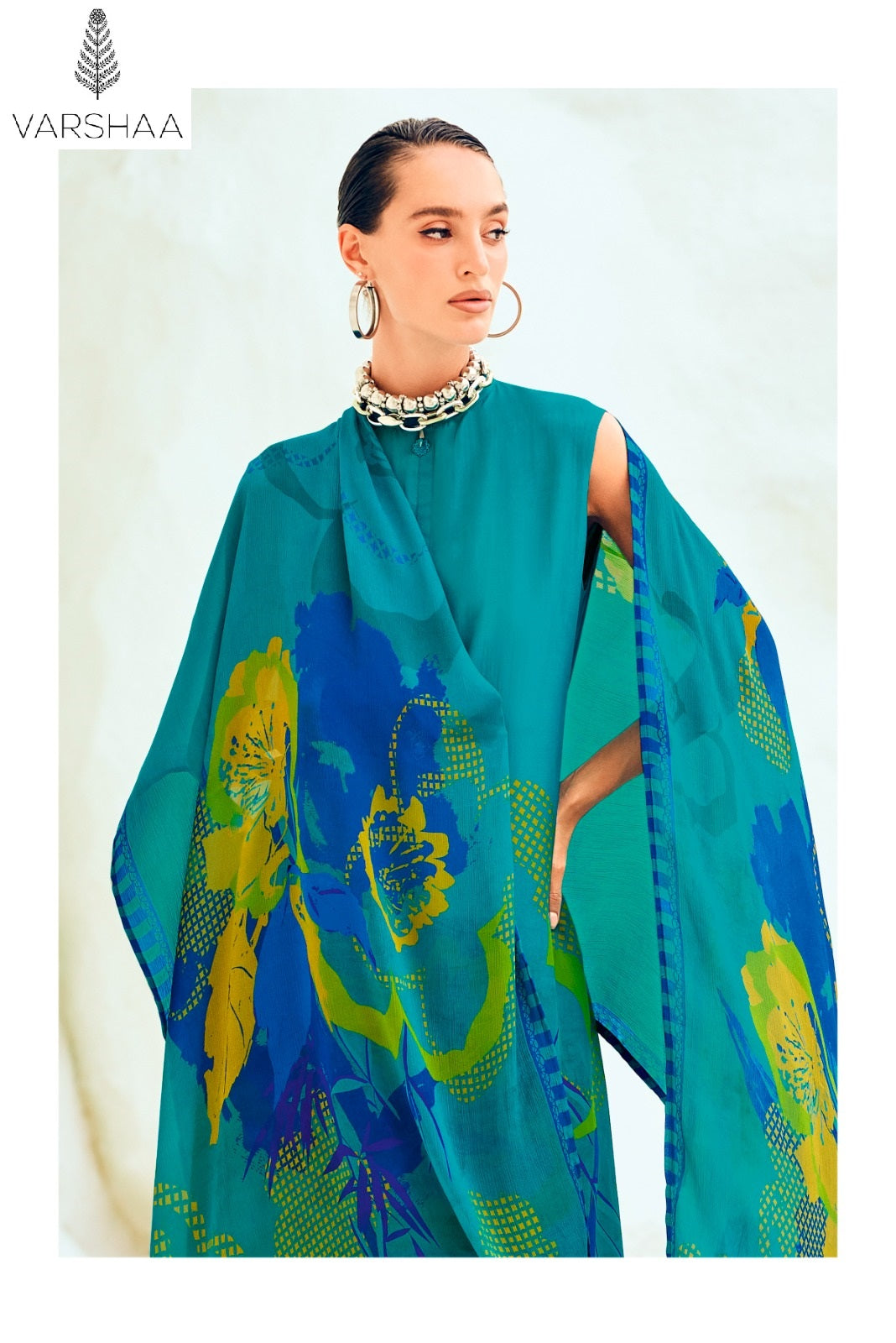 The Print Discostar Varshaa Crape Silk Pant Style Suits Wholesale Price