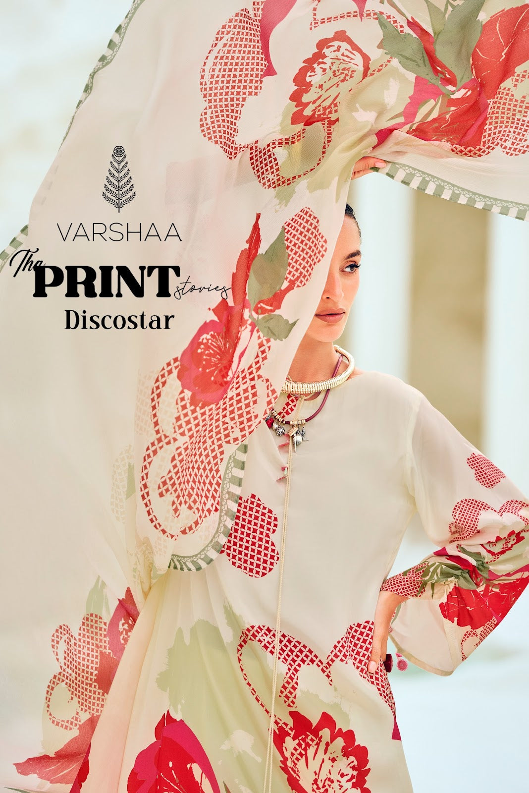 The Print Discostar Varshaa Crape Silk Pant Style Suits Wholesale Price