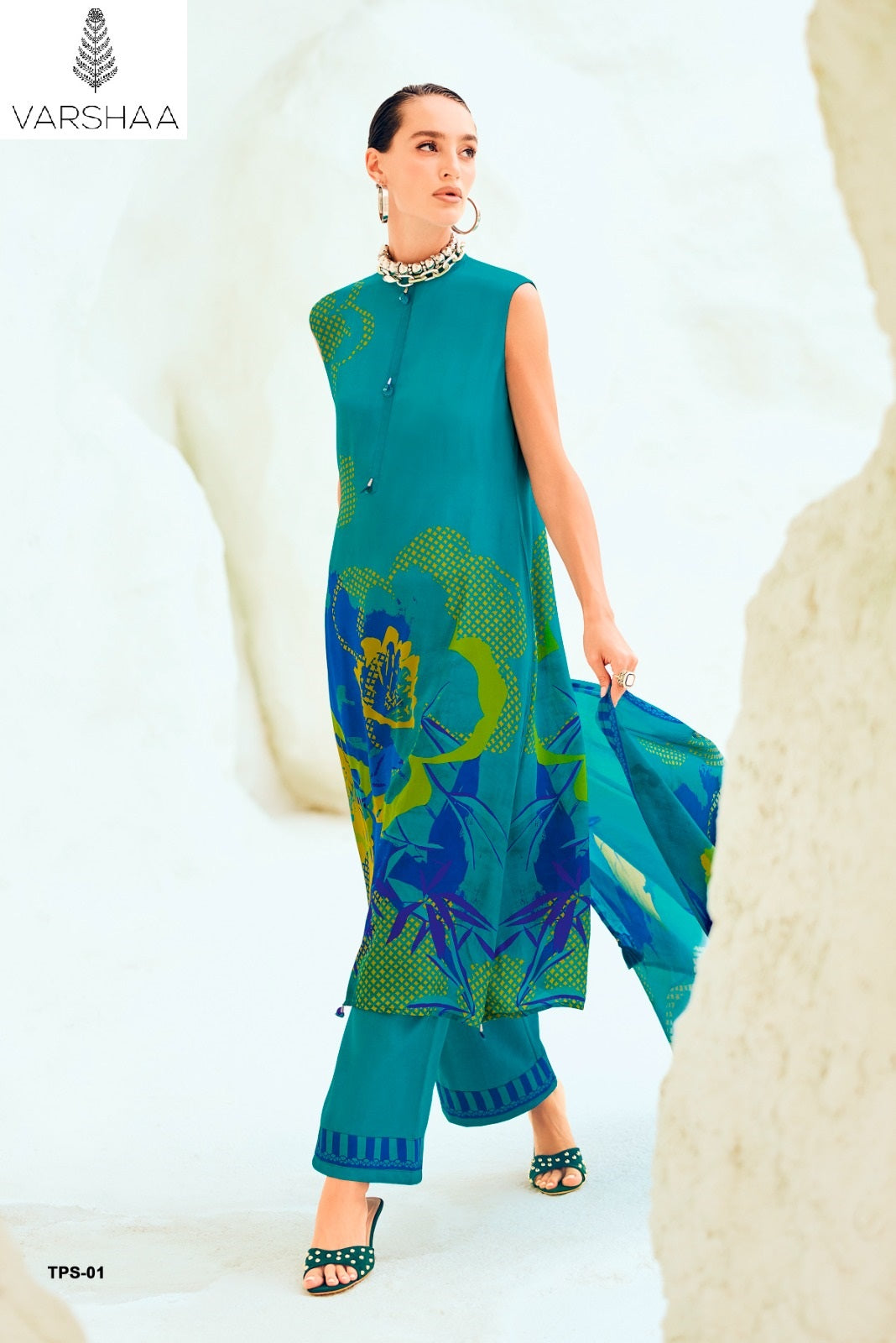 The Print Discostar Varshaa Crape Silk Pant Style Suits Wholesale Price