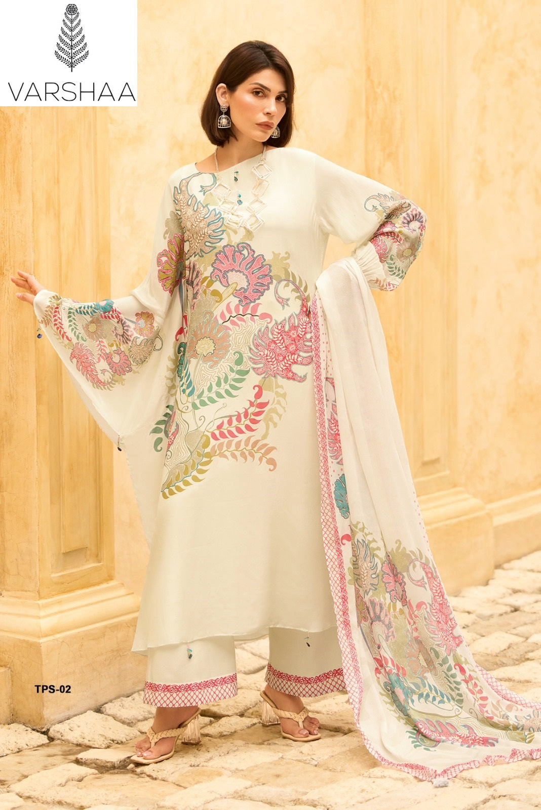 The Print Soulstar Varshaa Royal Silk Plazzo Style Suits Manufacturer India