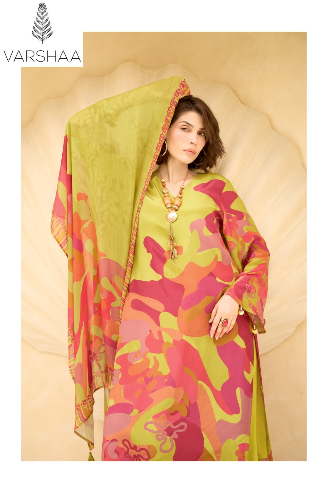 The Print Spacestar Varshaa Crape Silk Plazzo Style Suits Supplier Ahmedabad