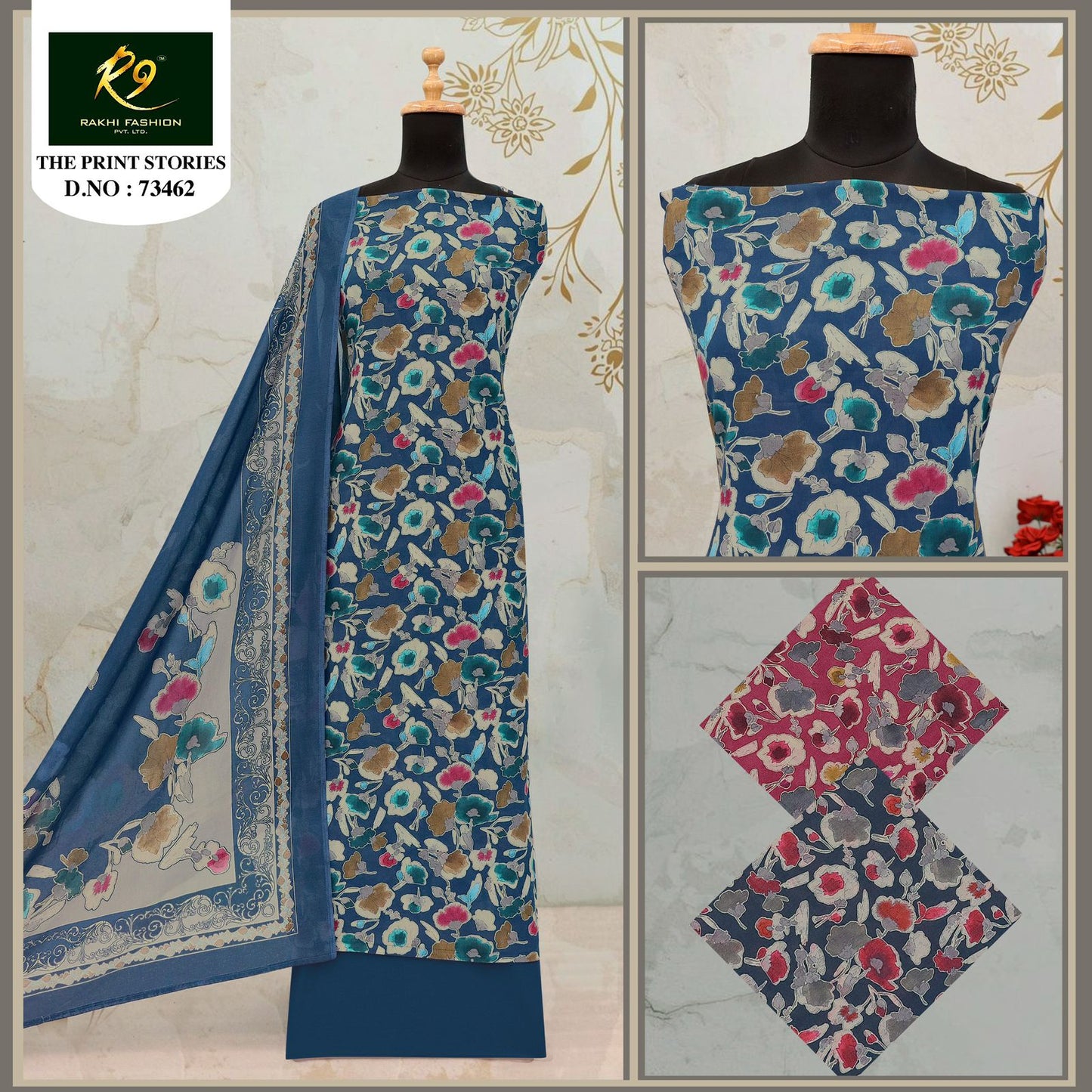 The Print Stories 73462 Rakhi Fashion Cotton Salwar Suits Wholesale Price