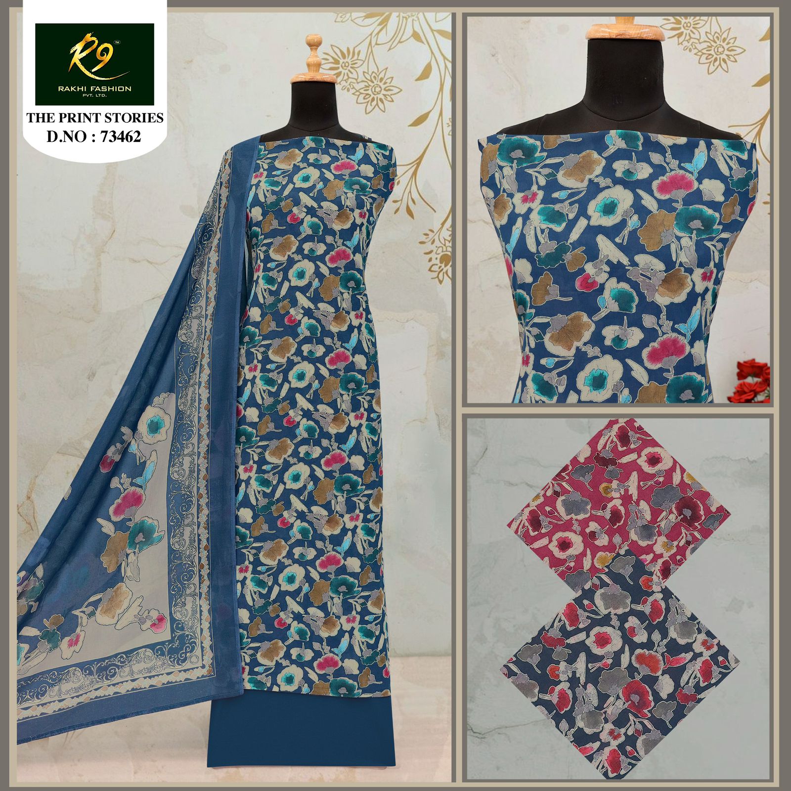 The Print Stories 73462 Rakhi Fashion Cotton Salwar Suits Wholesale Price