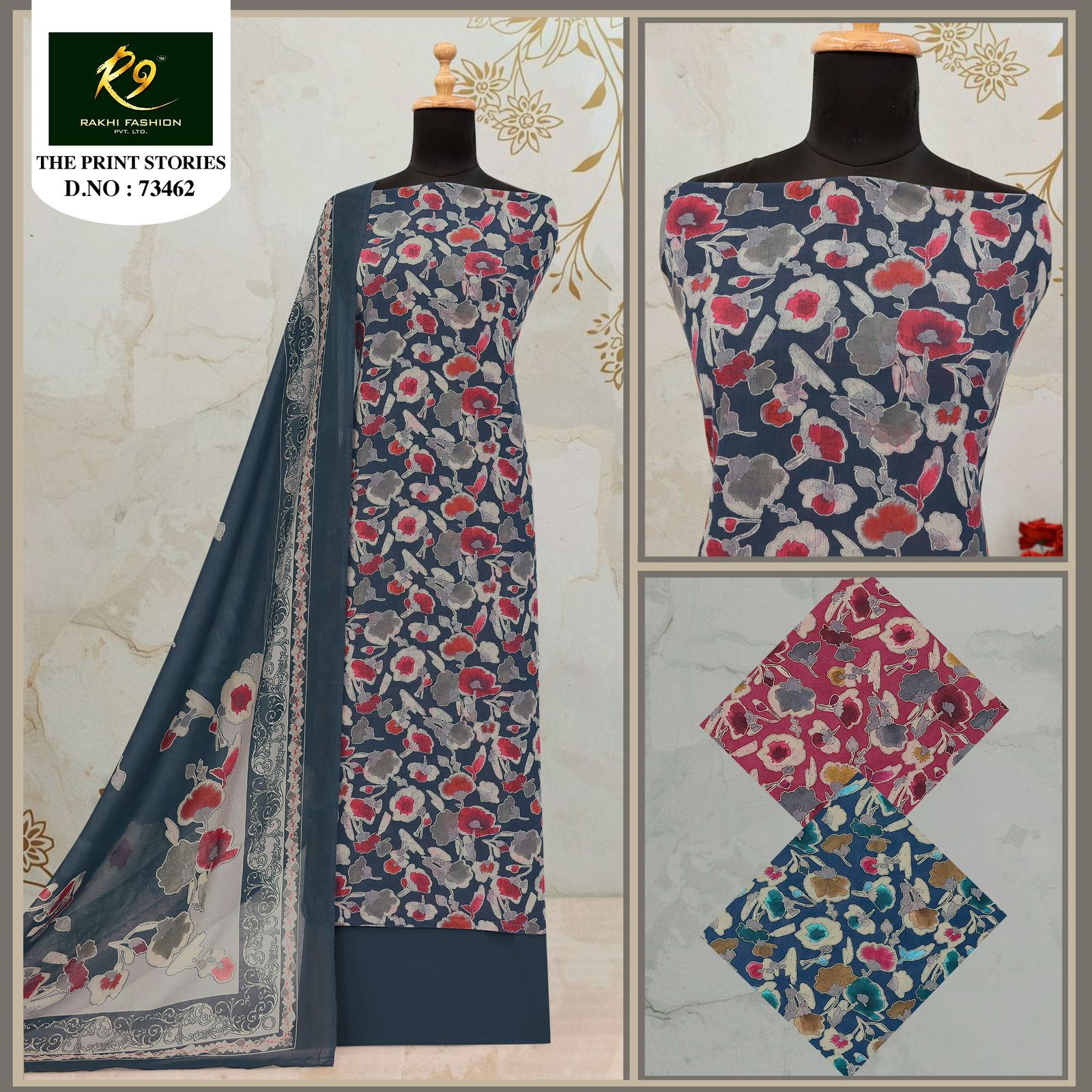 The Print Stories 73462 Rakhi Fashion Cotton Salwar Suits Wholesale Price