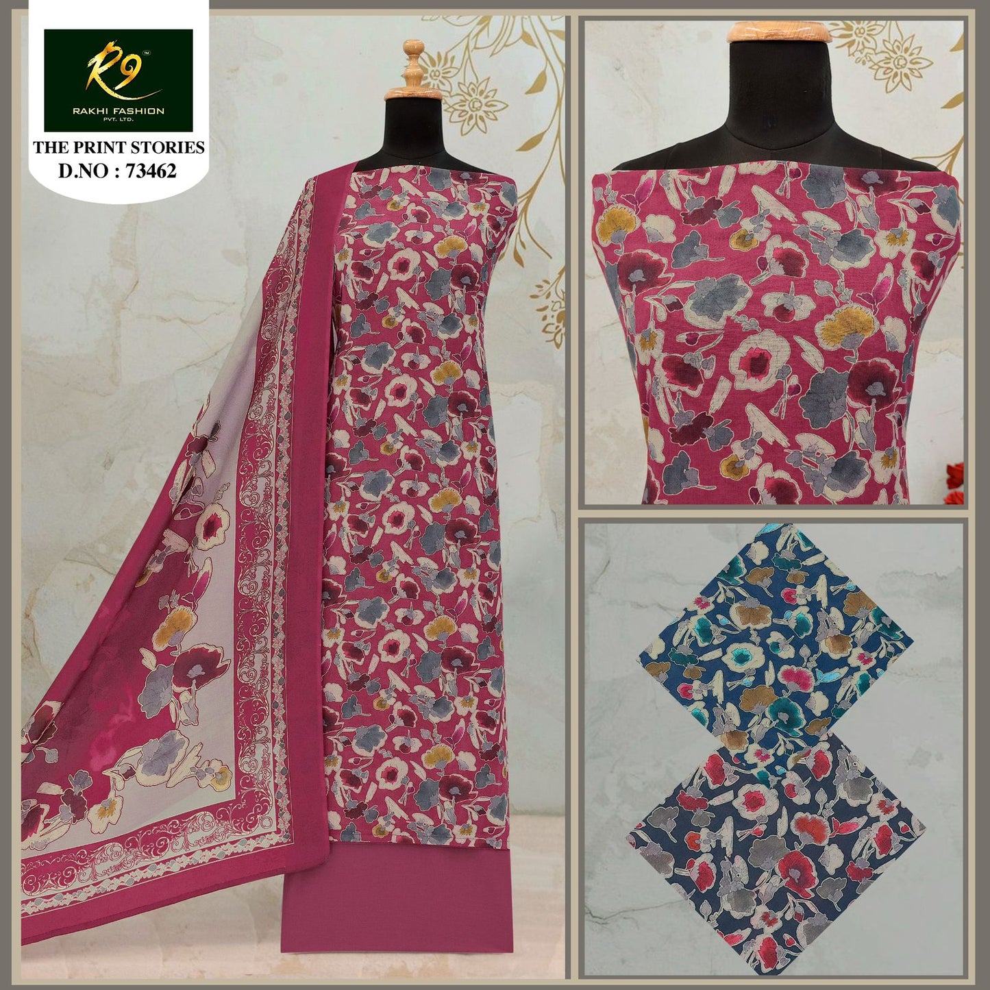 The Print Stories 73462 Rakhi Fashion Cotton Salwar Suits Wholesale Price