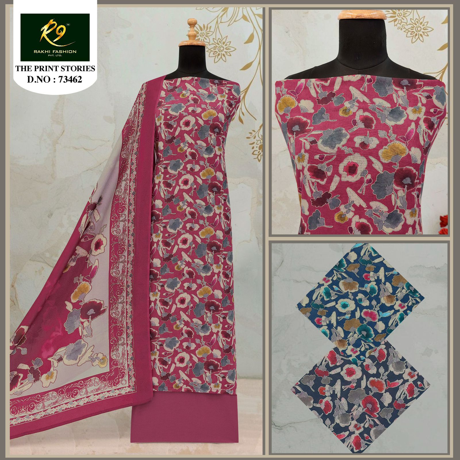 The Print Stories 73462 Rakhi Fashion Cotton Salwar Suits Wholesale Price