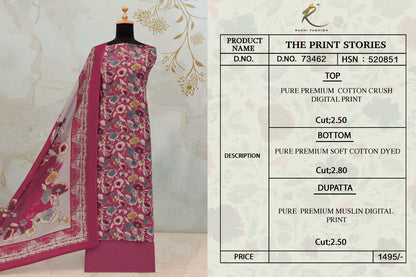 The Print Stories 73462 Rakhi Fashion Cotton Salwar Suits Wholesale Price