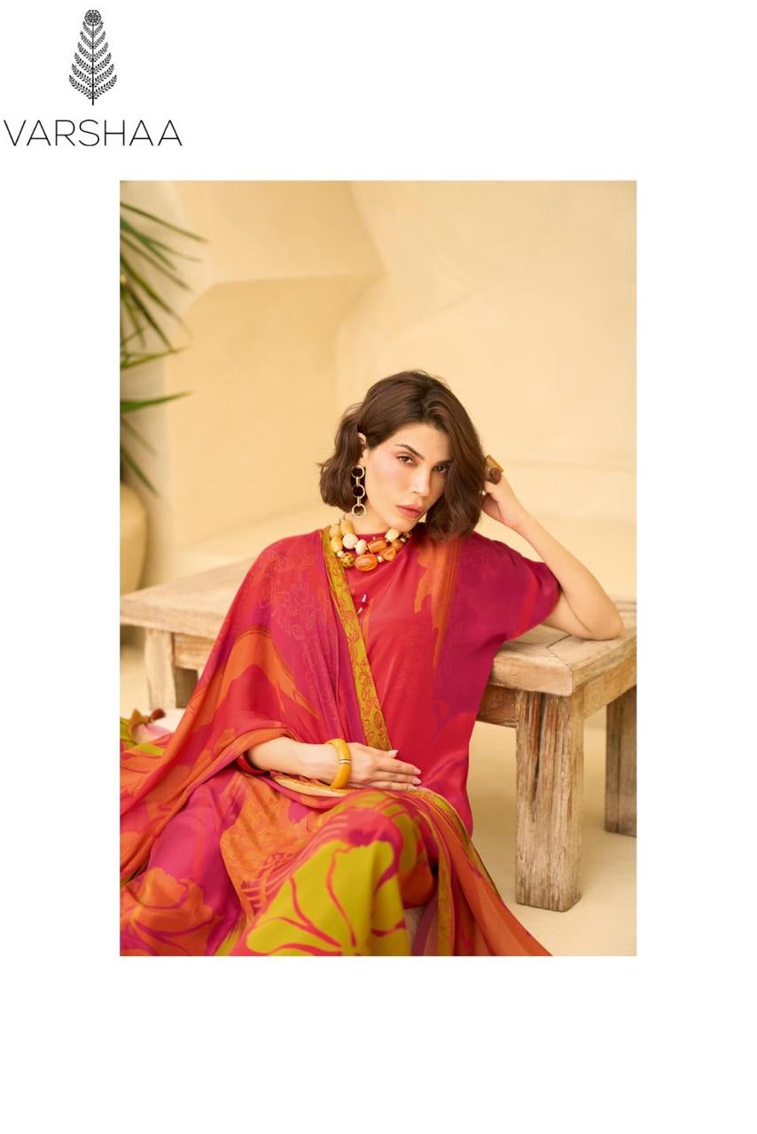 The Print Superstar Varshaa Silk Pant Style Suits Supplier