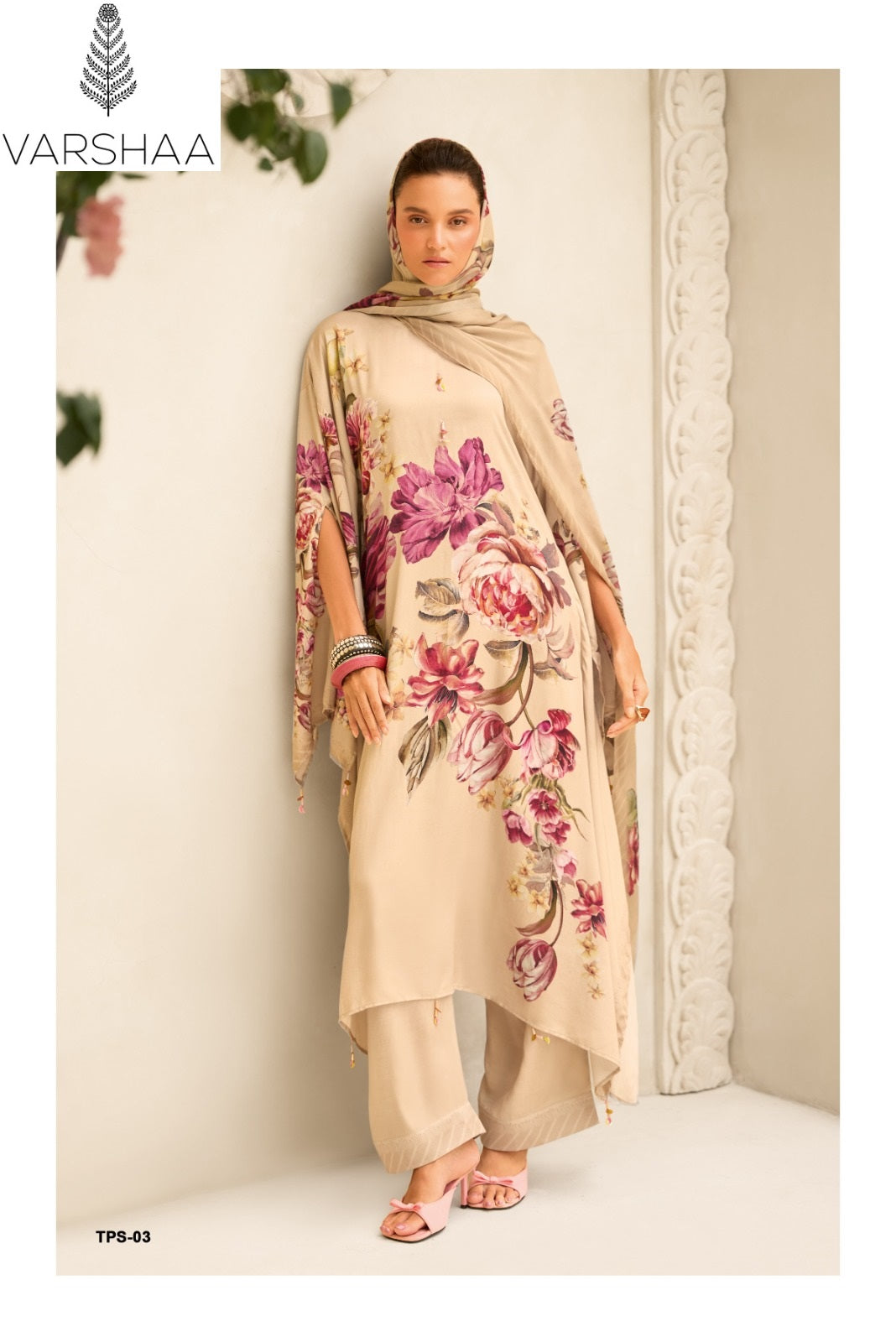 The Print True Star Varshaa Maison Satin Pant Style Suits Wholesaler India