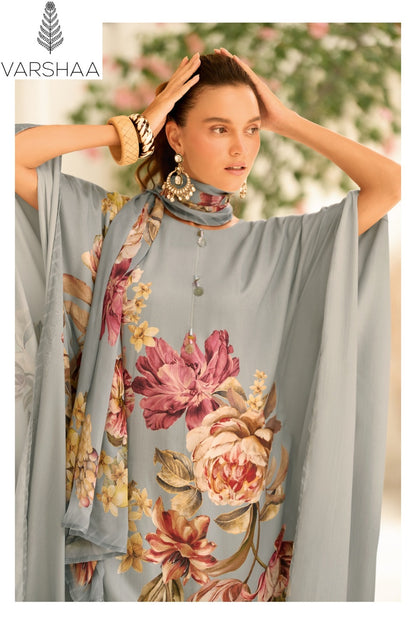 The Print True Star Varshaa Maison Satin Pant Style Suits Wholesaler India