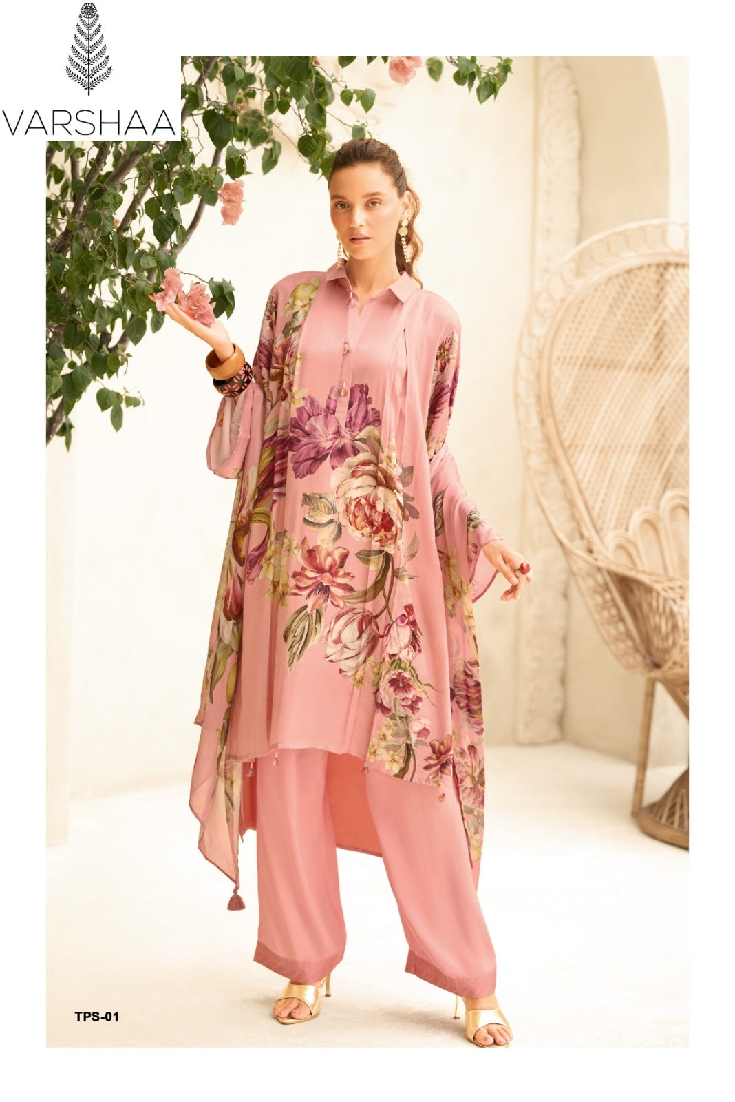 The Print True Star Varshaa Maison Satin Pant Style Suits Wholesaler India