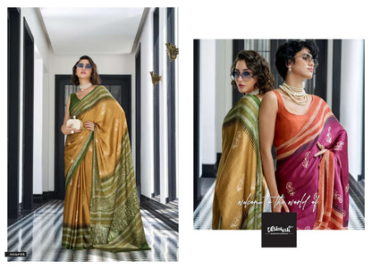 The Queendom Vaishali Fashions Pure Crape Sarees Manufacturer India