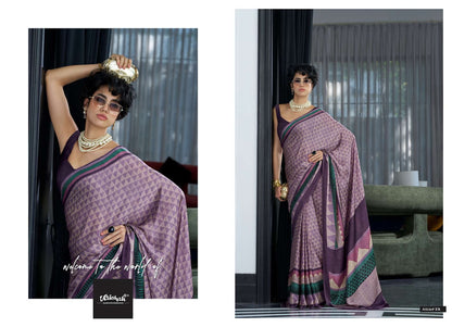 The Queendom Vaishali Fashions Pure Crape Sarees Manufacturer India