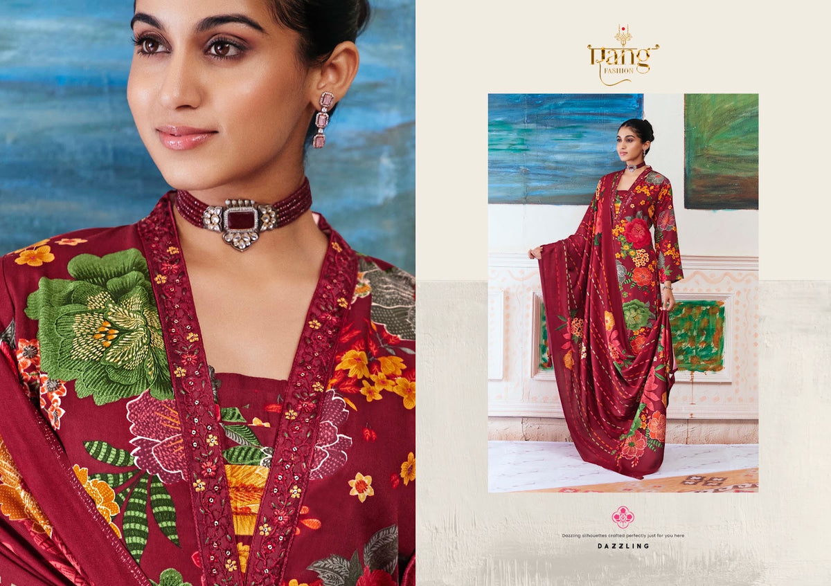 The Rose Rang Fashion Pashmina Suits Supplier Gujarat