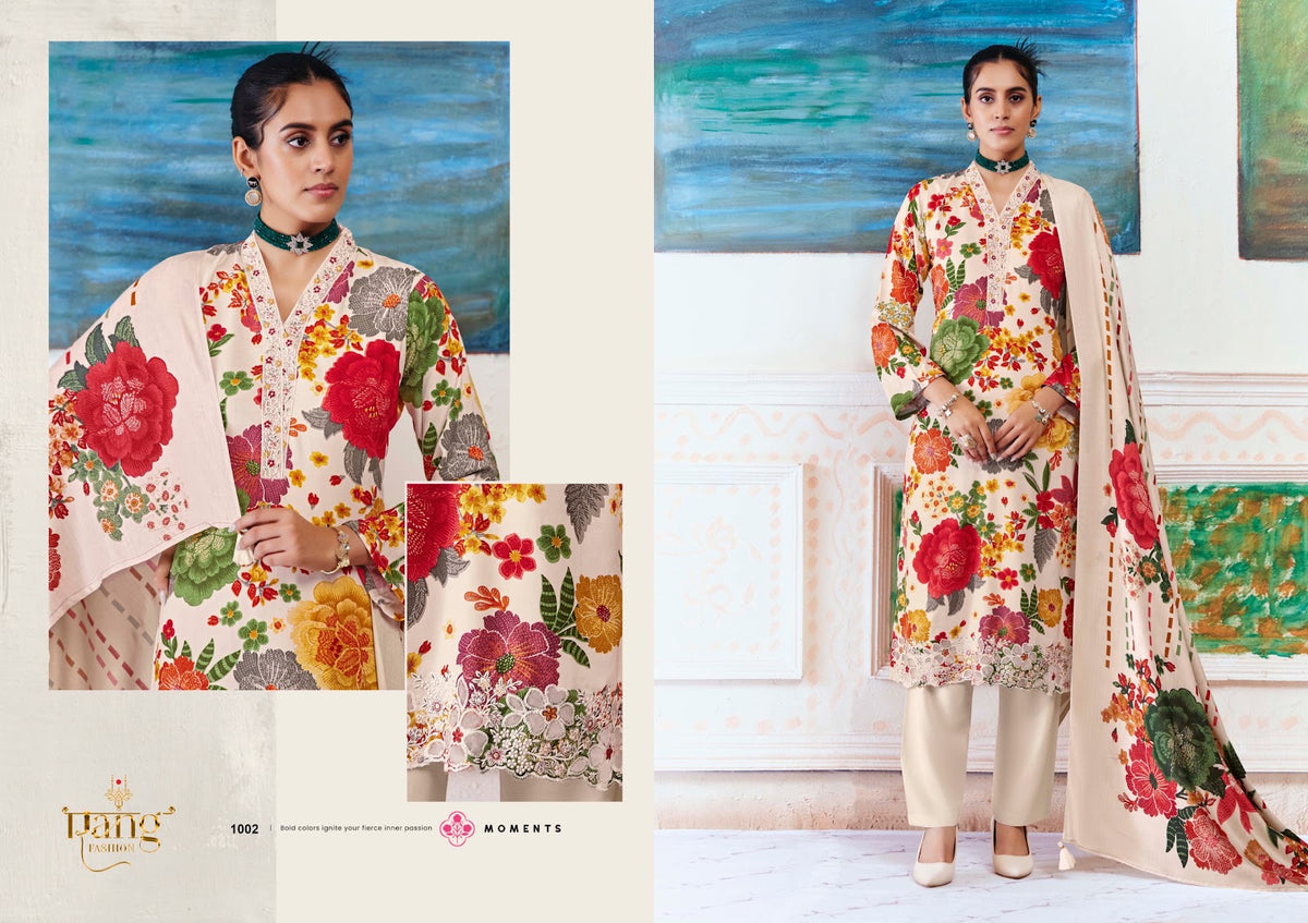 The Rose Rang Fashion Pashmina Suits Supplier Gujarat