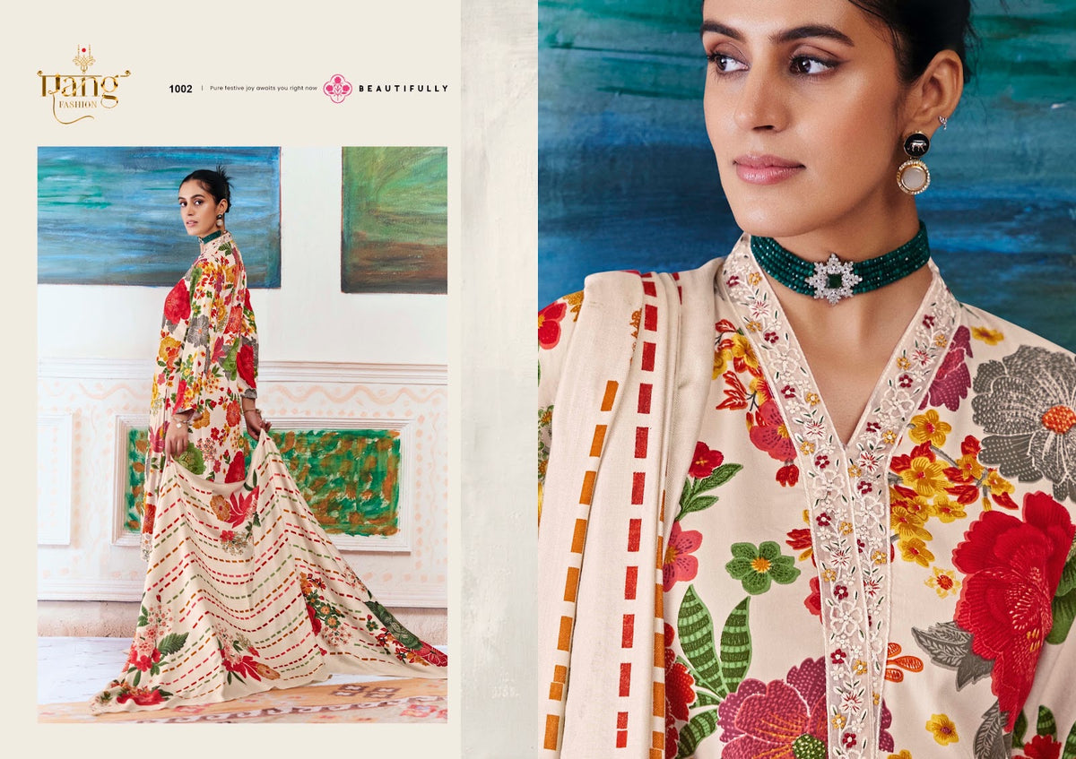 The Rose Rang Fashion Pashmina Suits Supplier Gujarat