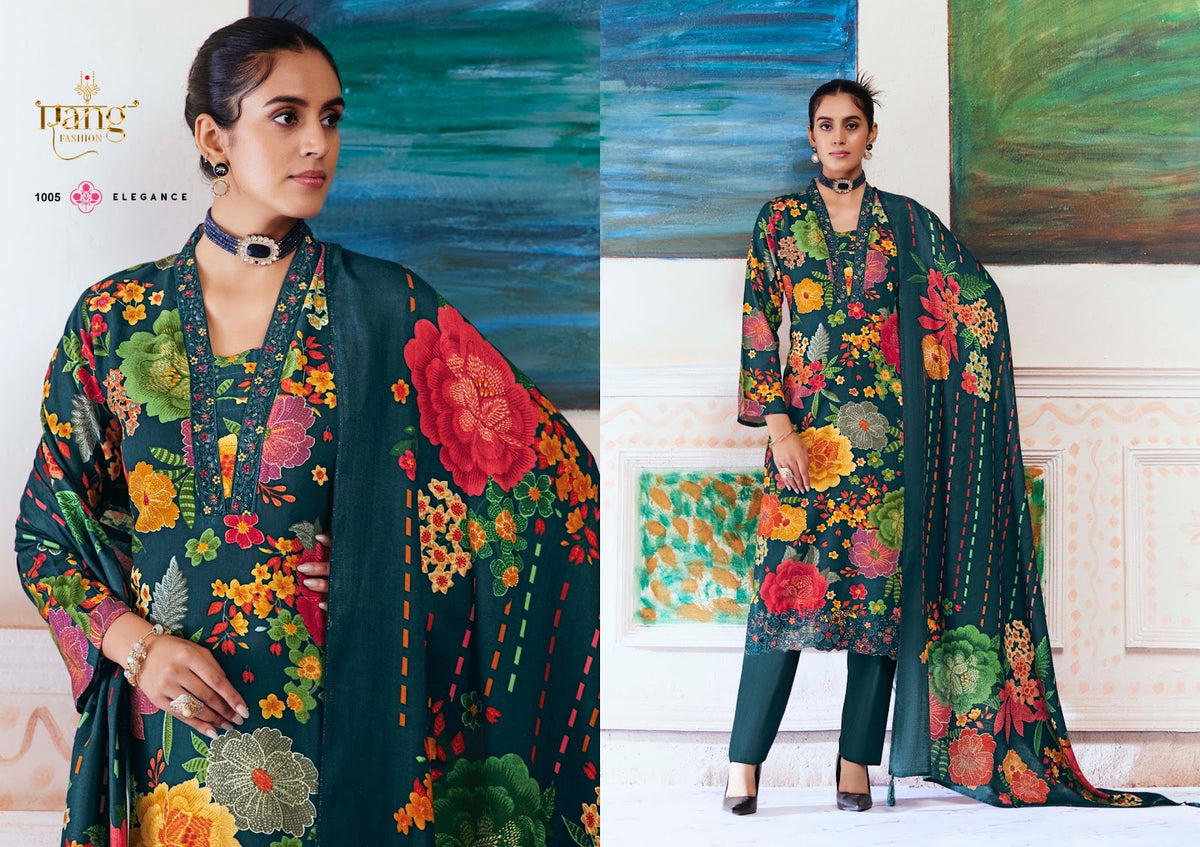 The Rose Rang Fashion Pashmina Suits Supplier Gujarat