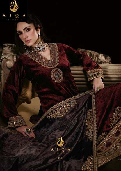 The Royal Chapter Aiqa Viscose Velvet Suits Manufacturer Gujarat