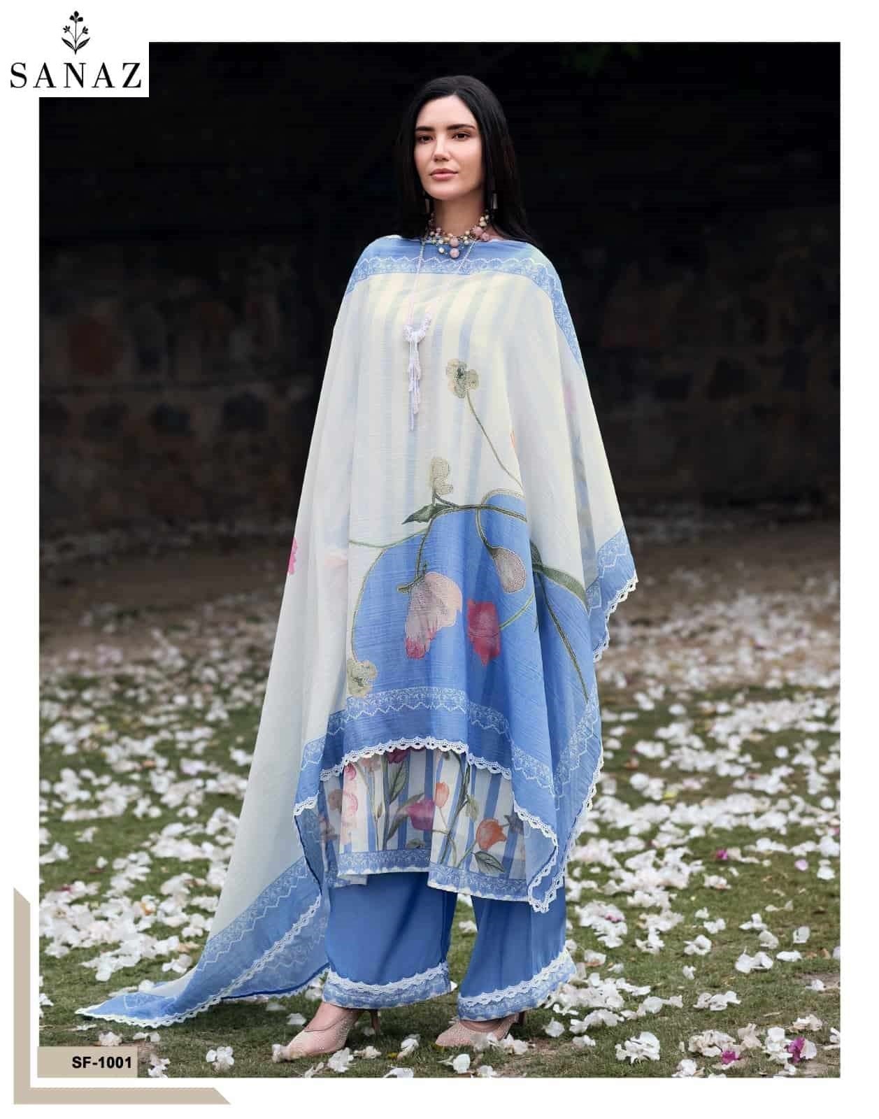 The Soft Edit Sanaz Mul Cotton Pant Style Suits Supplier India