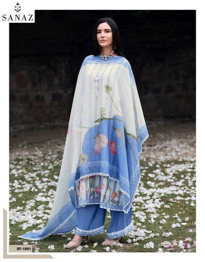 The Soft Edit Sanaz Mul Cotton Pant Style Suits Supplier India