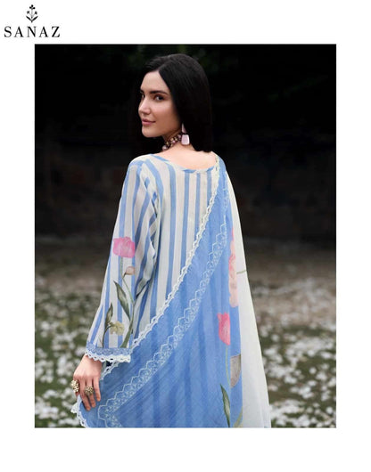 The Soft Edit Sanaz Mul Cotton Pant Style Suits Supplier India