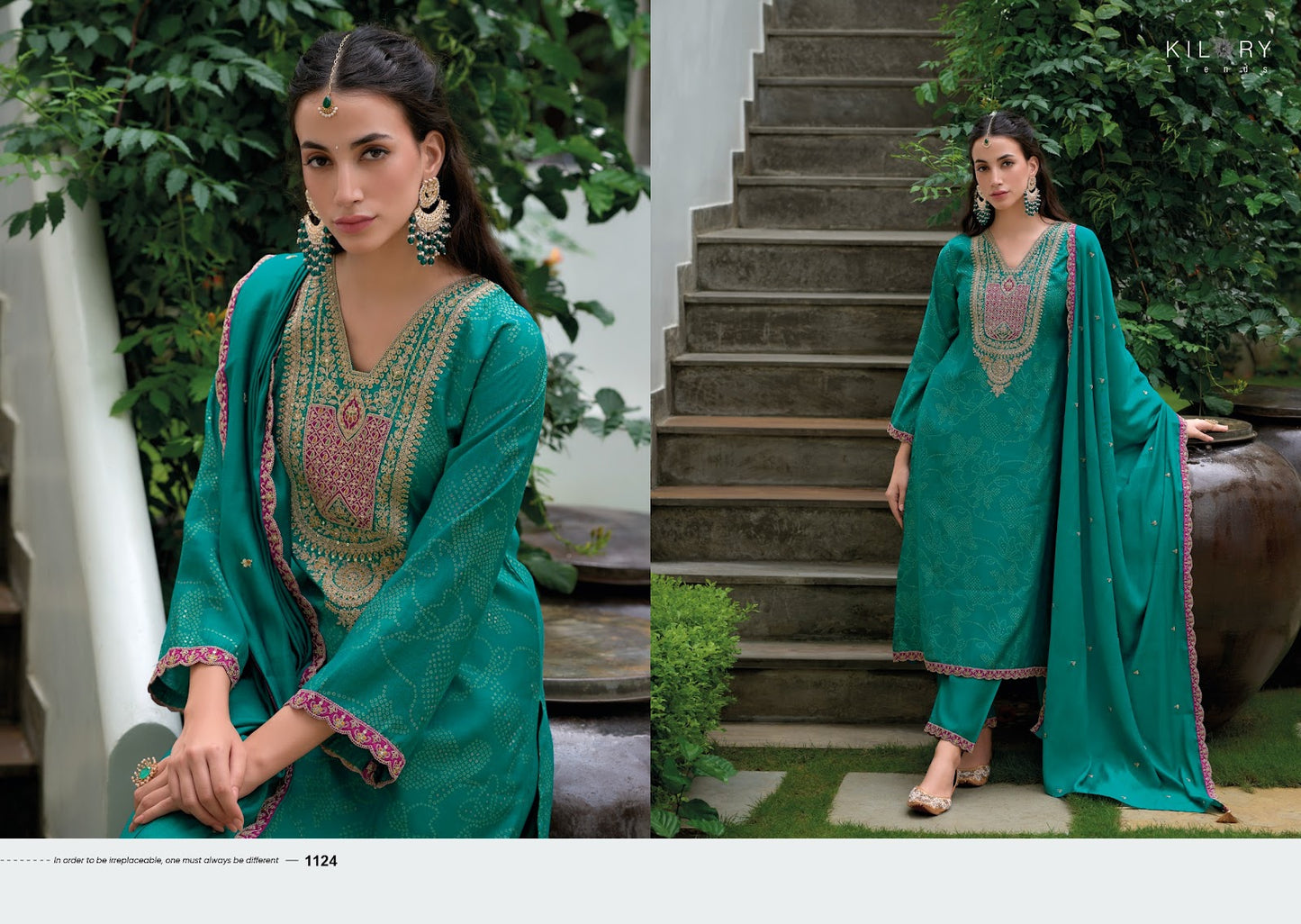 The Story Of Bandhej Kilory Viscose Modal Pant Style Suits Supplier Gujarat