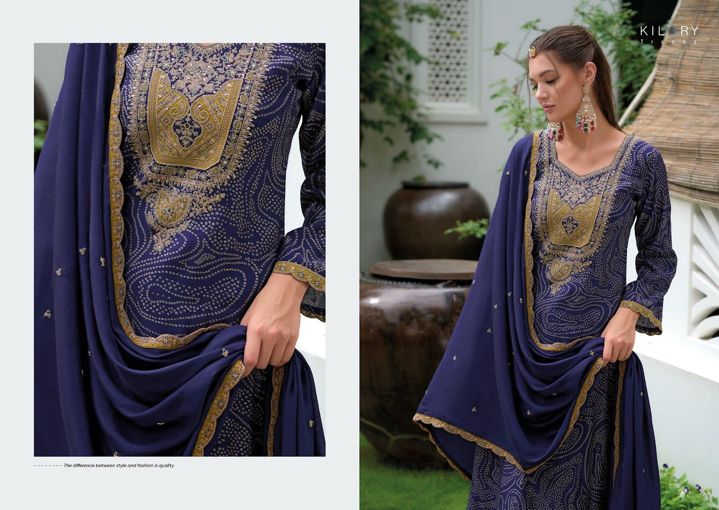 The Story Of Bandhej Kilory Viscose Modal Pant Style Suits Supplier Gujarat