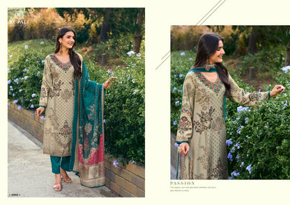 The Summer Princess Rupali Viscose Muslin Pant Style Suits Exporter