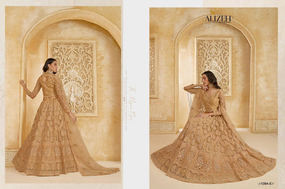 The White Bride Vol 2 Alizeh Net Silk Lehenga Choli Manufacturer Gujarat