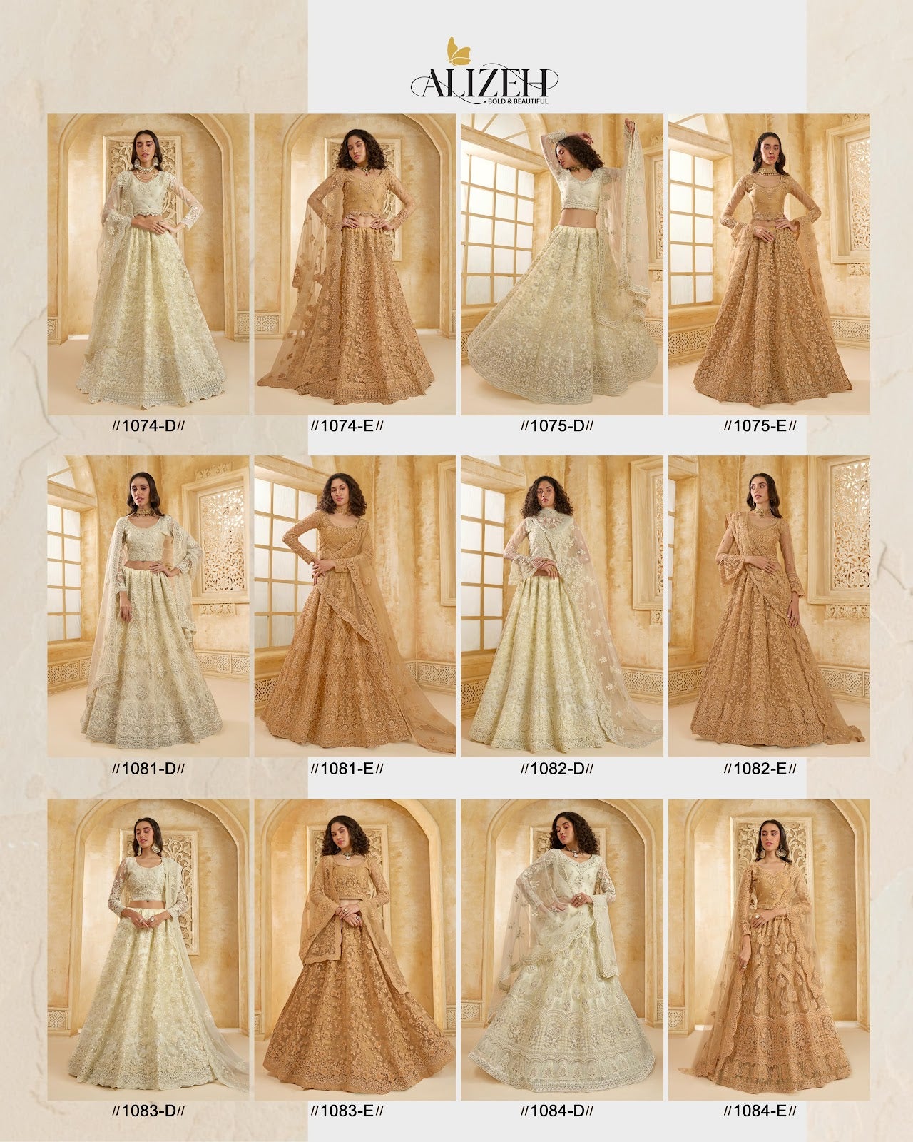 The White Bride Vol 2 Alizeh Net Silk Lehenga Choli Manufacturer Gujarat