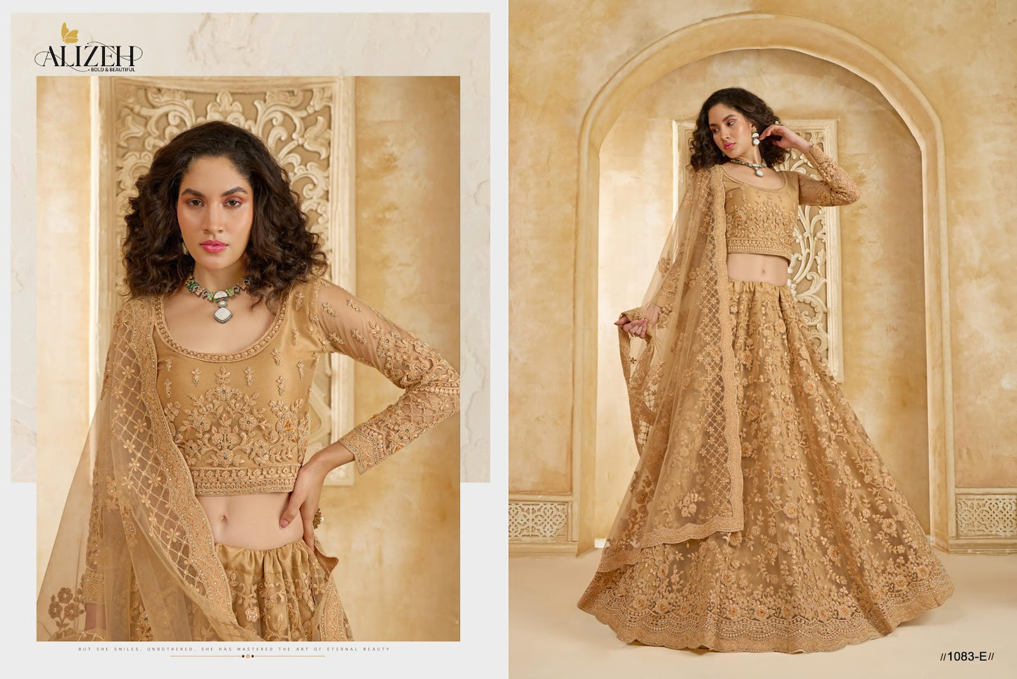 The White Bride Vol 2 Alizeh Net Silk Lehenga Choli Manufacturer Gujarat