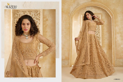 The White Bride Vol 2 Alizeh Net Silk Lehenga Choli Manufacturer Gujarat